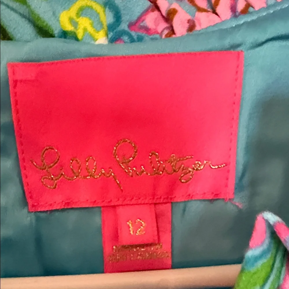 Lilly Pulitzer Turquoise, Pink & Green Floral Romper - Worn once - Picture 7 of 8